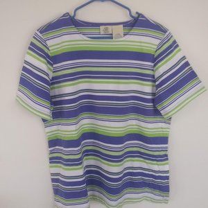 Vintage Striped Tee Blue & Green